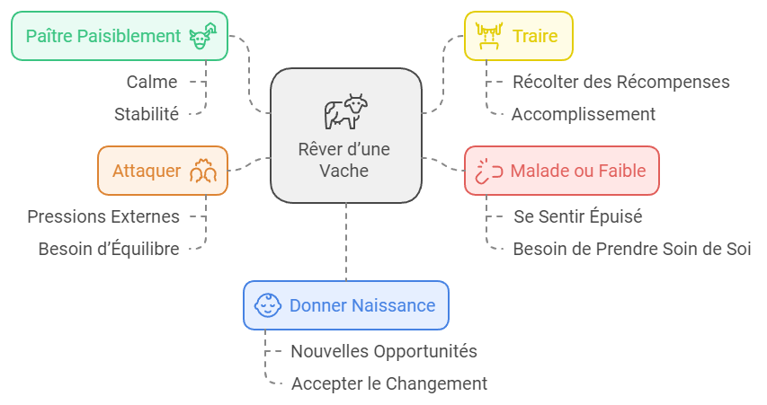 Schéma du rêve de vache