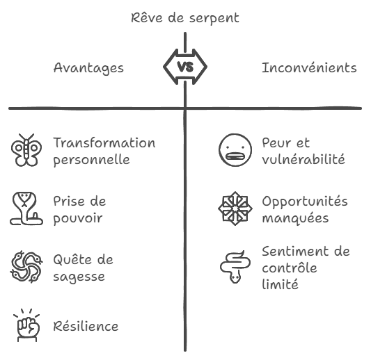 reve de serpent avantage