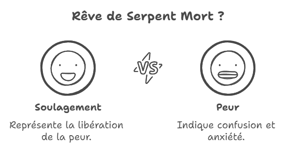 rêve de serpent mort