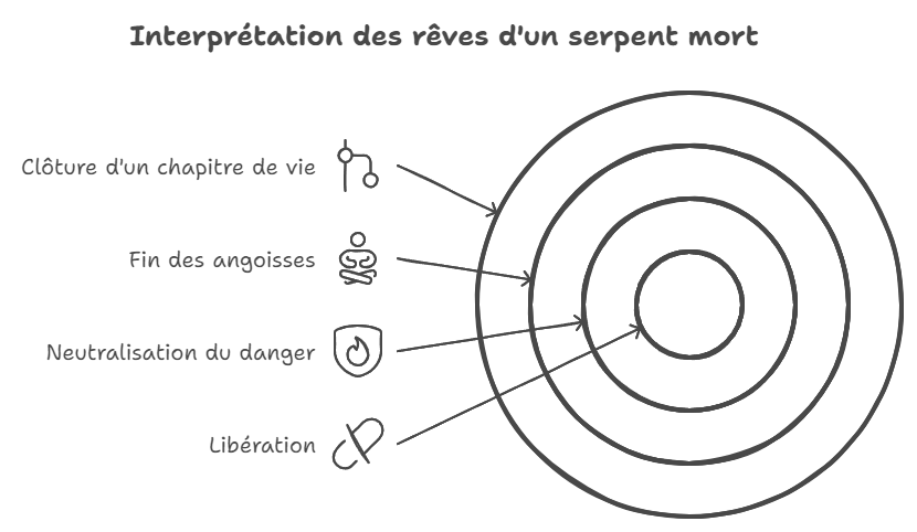interprétation des rêves d'un serpent mort