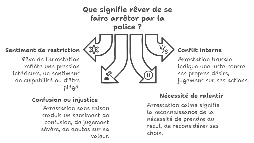 que signifie rêver de se faire arrêter par la police
